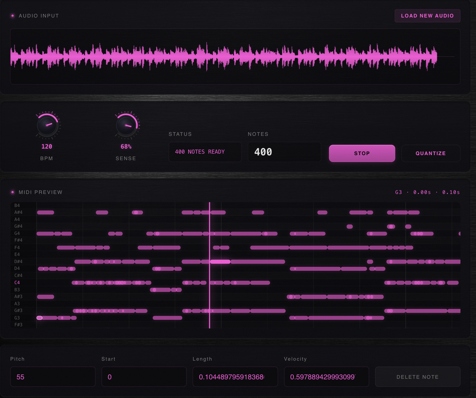 MIDI TRACE